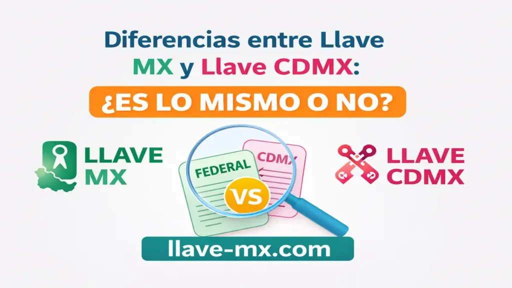 Diferencias entre Llave MX y Llave CDMX: ¿llave MX y llave CDMX es lo mismo?