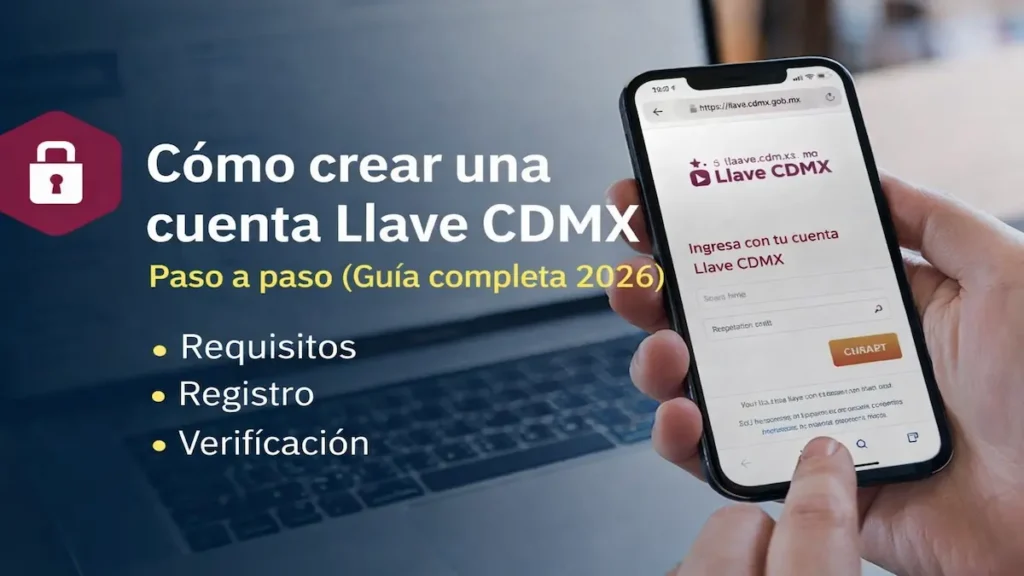 Cómo crear una cuenta Llave CDMX