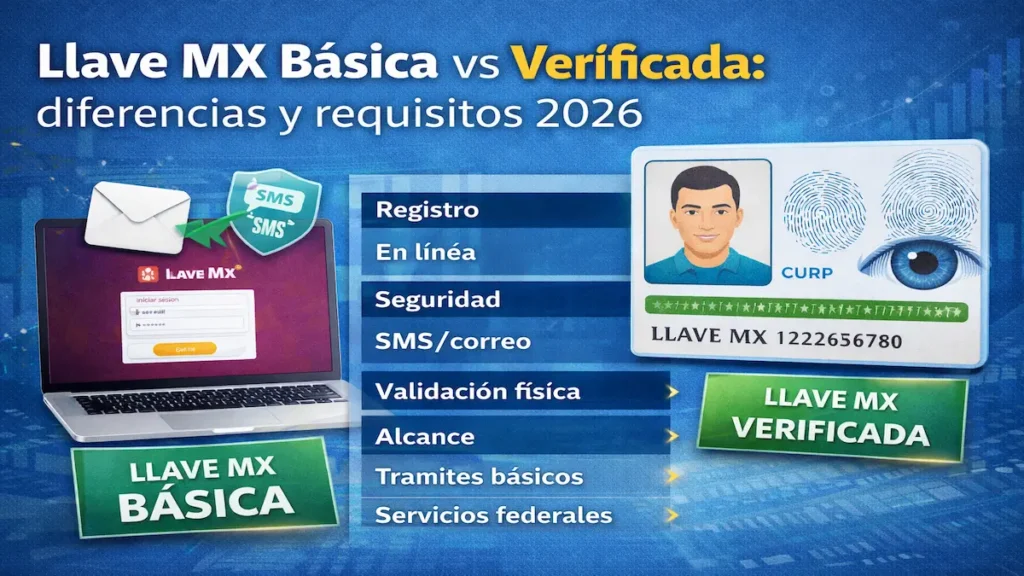 Llave MX Básica vs Verificada
